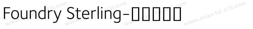 Foundry Sterling字体转换